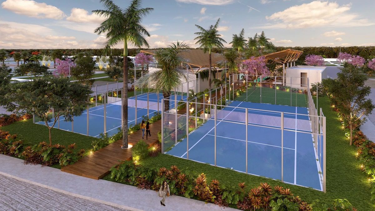 Cancha de pádel en Playales Telchac Residencial
