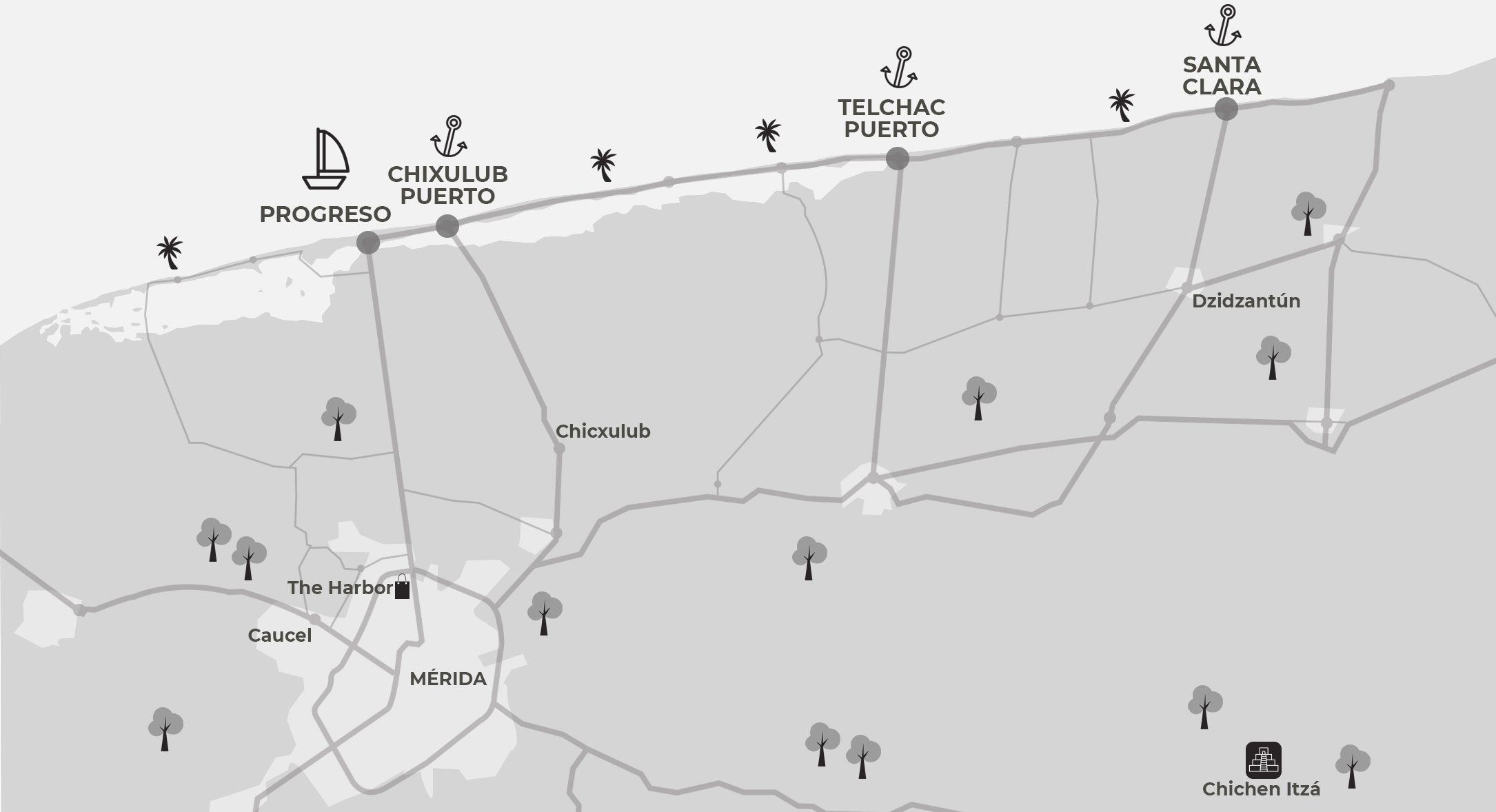 Mapa de terrenos en venta en Yucatán Jerry Medina