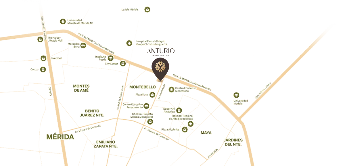 Ubicación Anturio