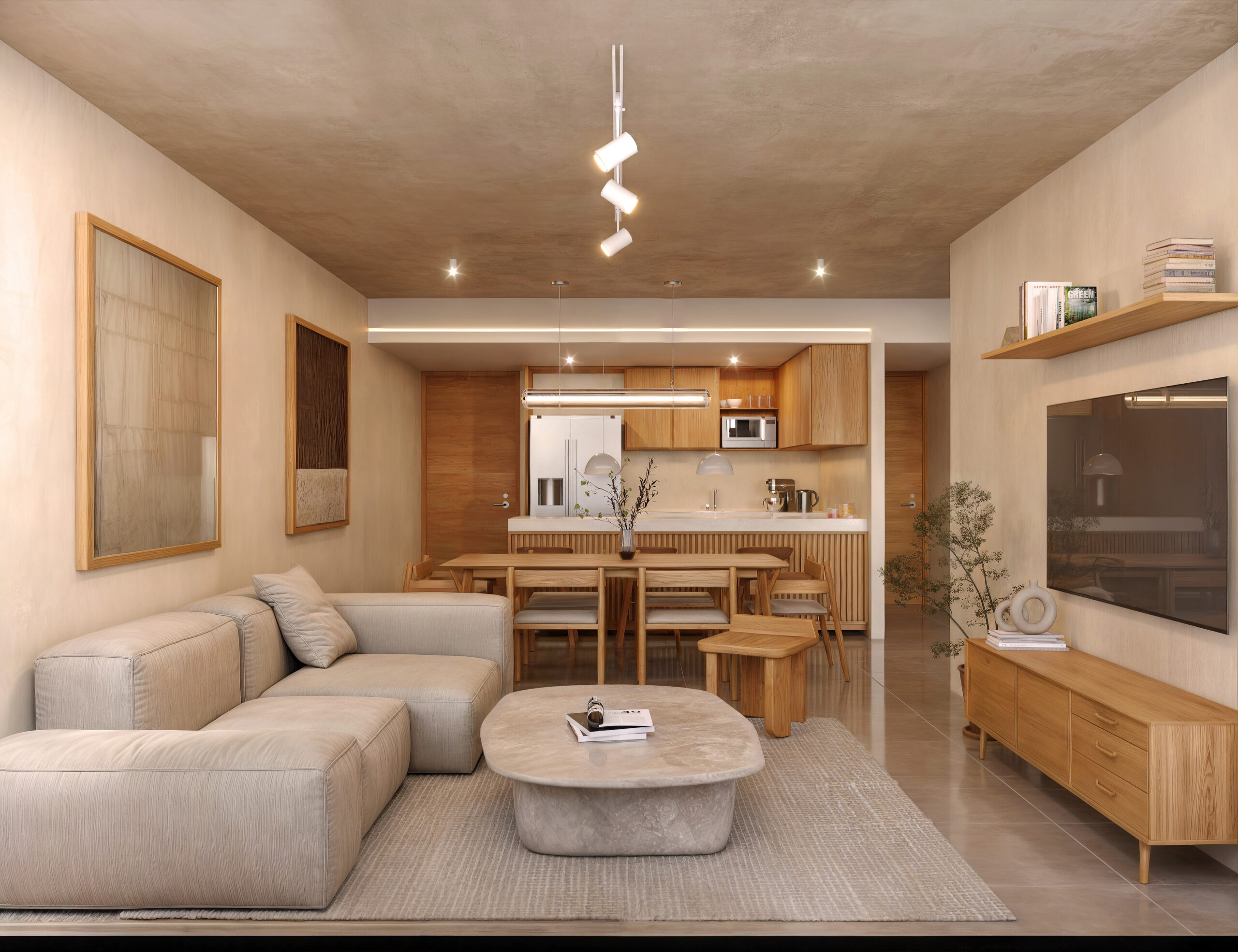Departamentos · 1 a 3 habitaciones · 42.93 a 181 m²