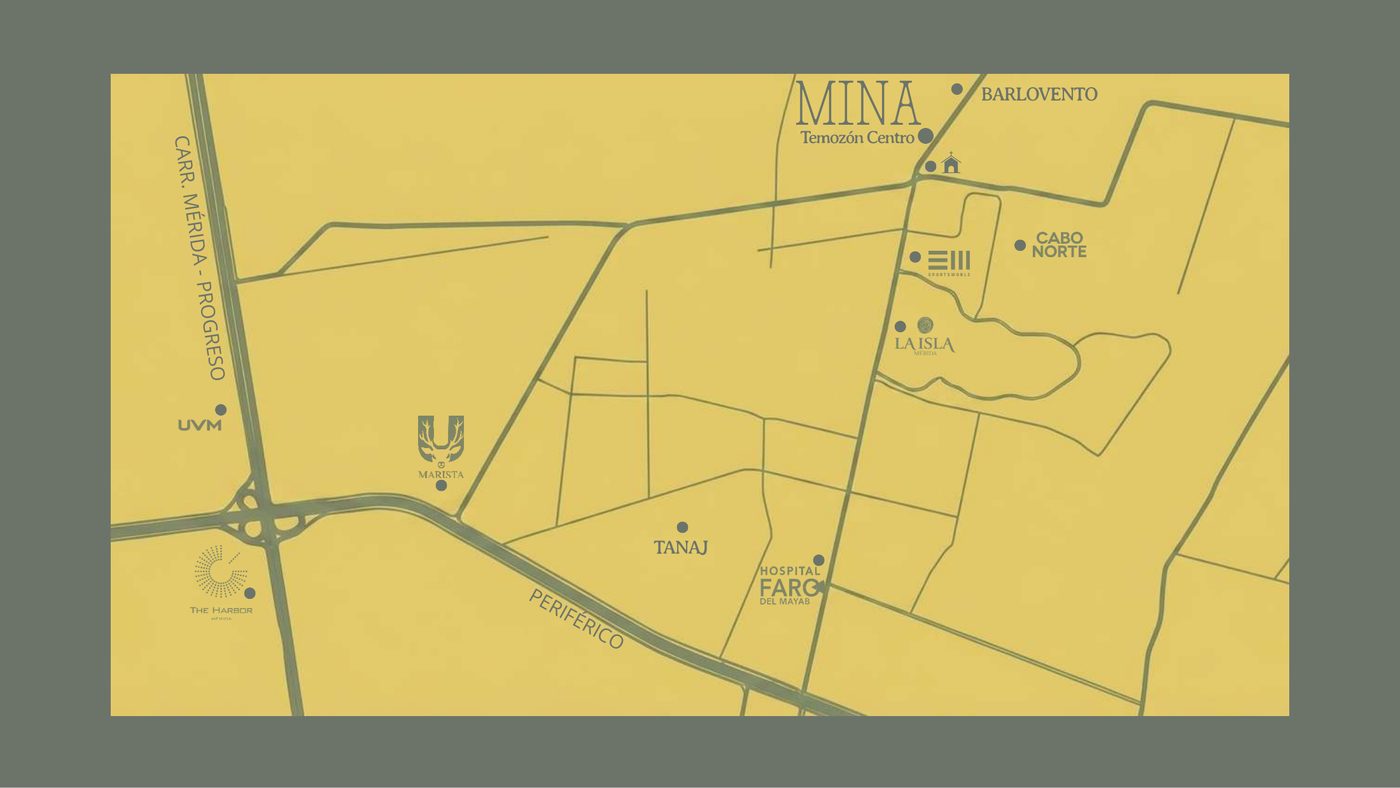 Ubicación de MINA en Mérida